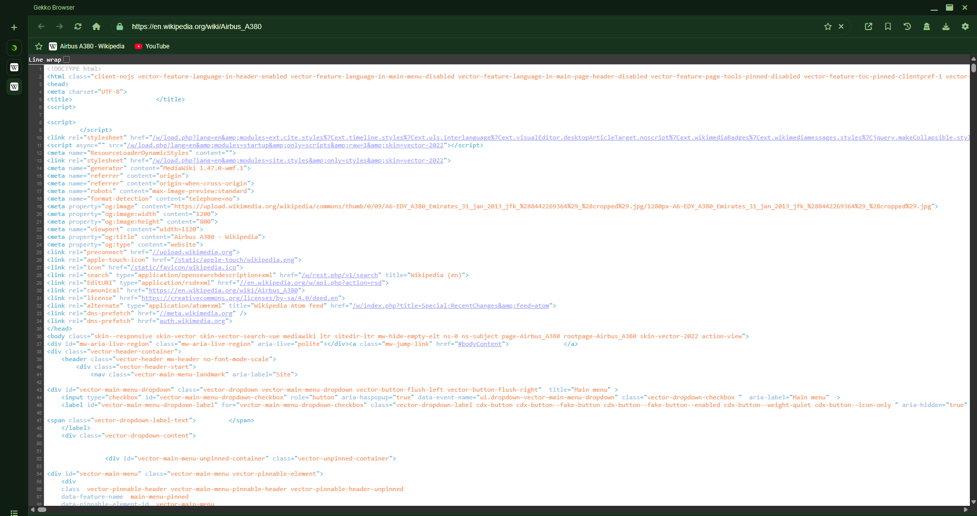 Page source viewer