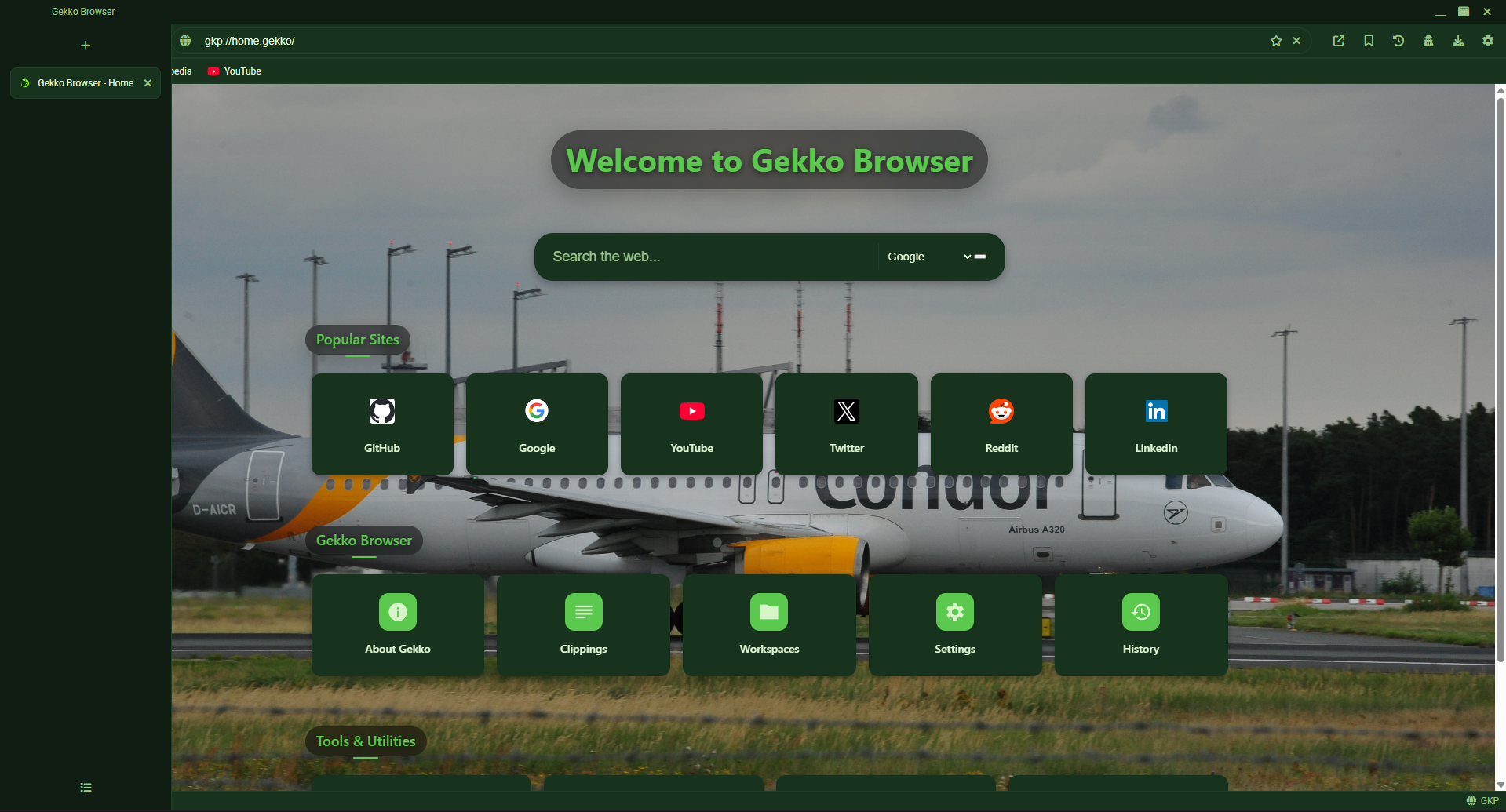 Vertical taskbar